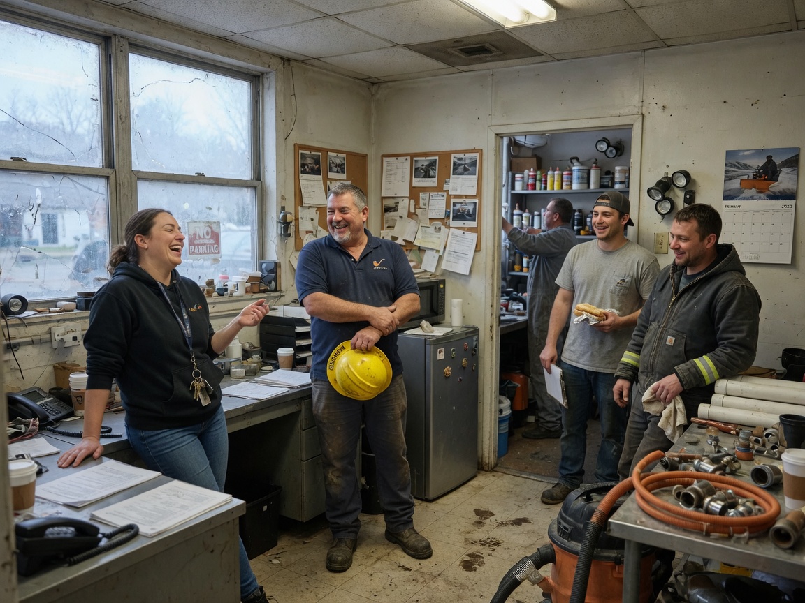 The Norristown Burst Pipe Pros team at work in Norristown