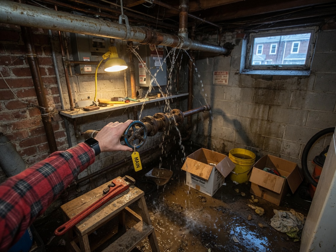 How to Shut Off Water After Discovering a Burst Pipe