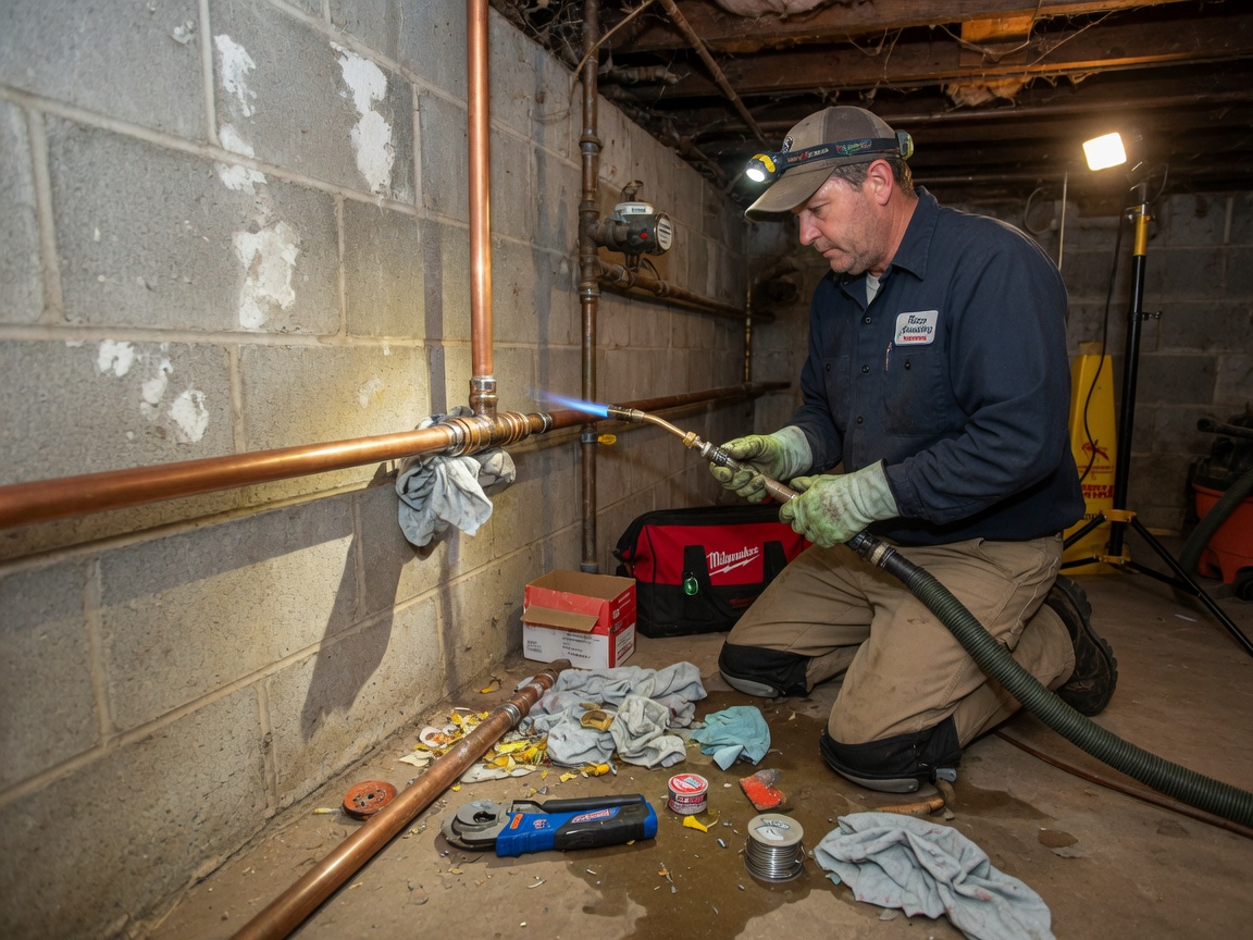 Burst Pipe Repair in Roberts Park, PA 19401