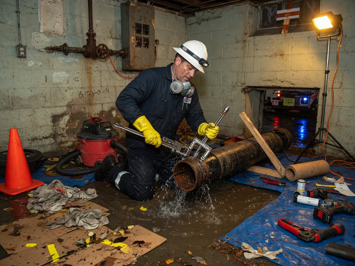 Burst Pipe Repair in Norris Hills