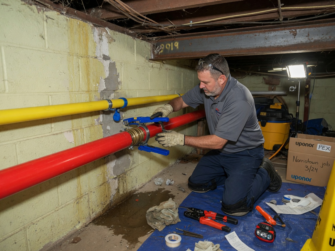 PEX Pipe Repair in Norristown, PA