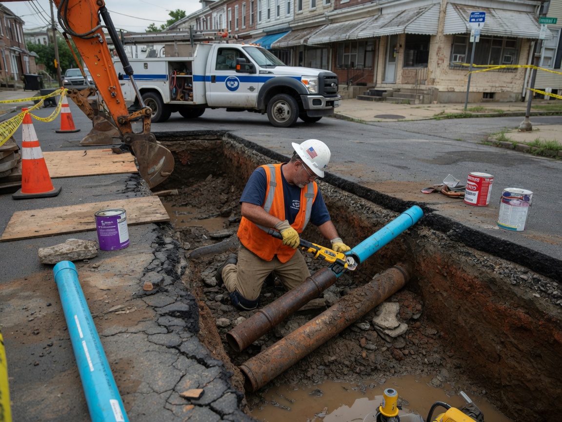 Burst Pipe Repair in Norris Hills, PA 19401