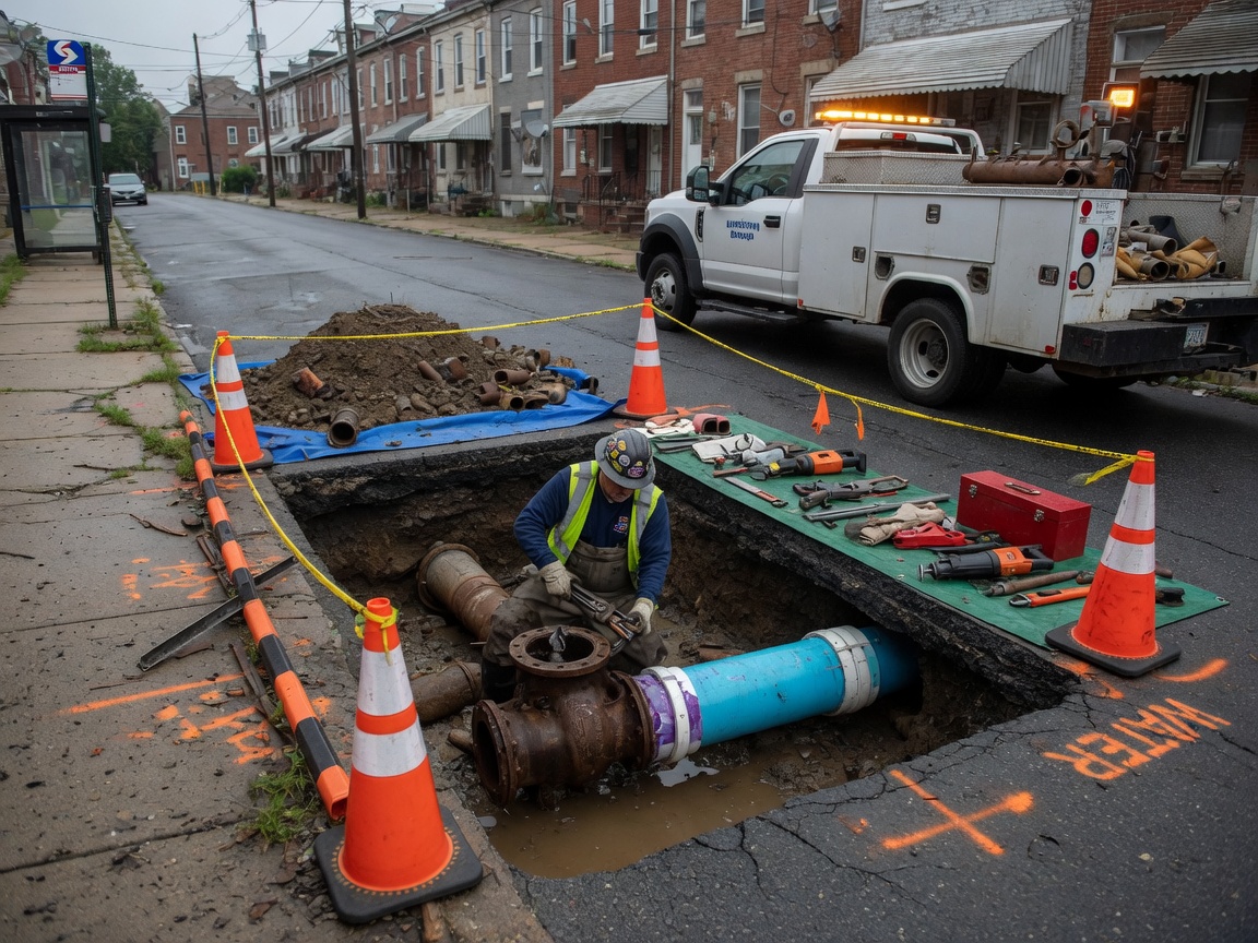 Burst Pipe Repair in Stony Creek, PA 19401