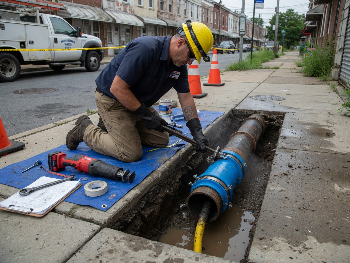 Water Pipe Repair in Norristown, PA